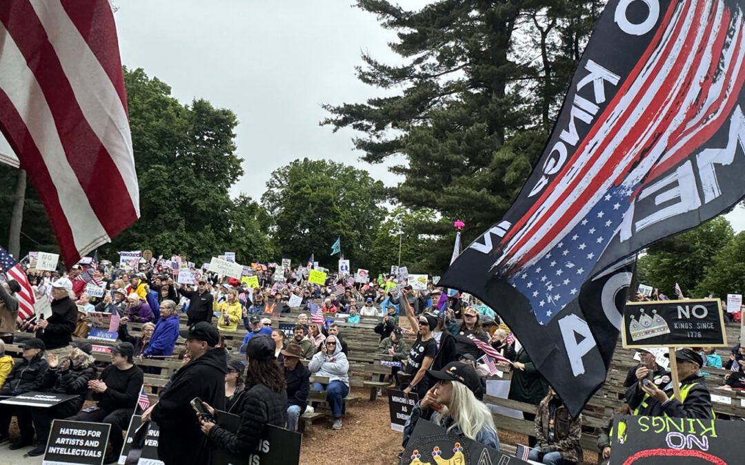 NO KINGS March brings 4500+ to Eau Claire for peaceful protest and desire to protect democracy!