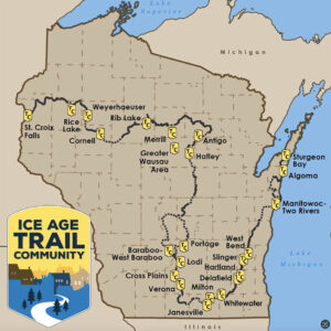 Map of Ice Age Trail 