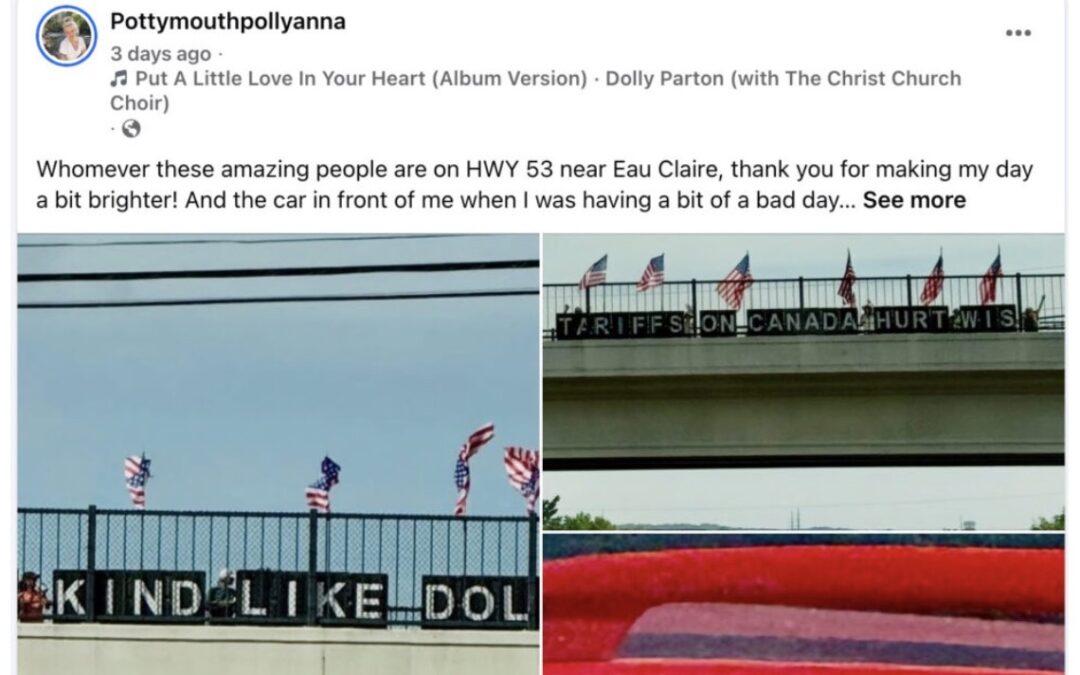 Dolly Banner Goes Viral: 449,000 Followers See CVI’s Message